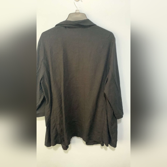 Oversized linen blend blazer - Picture 4 of 4